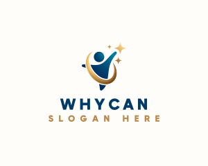 Person - Human Goal Achiever logo design