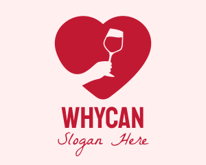 Wine Tasting - Heart Wine Tasting logo design