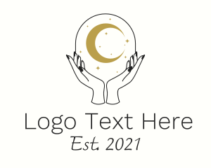 Spiritual - Spiritual Cosmos Hand logo design