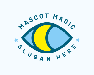 Mystical Eye Moon Oracle logo design