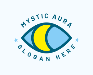 Mystical Eye Moon Oracle logo design