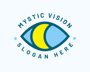 Mystical Eye Moon Oracle logo design