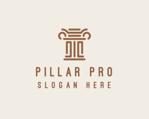 Column Pillar Finance logo design