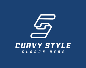 Curvy - Tech Company Letter S logo design