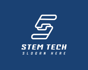 Tech Company Letter S logo design