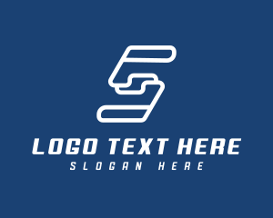 Curvy - Tech Company Letter S logo design