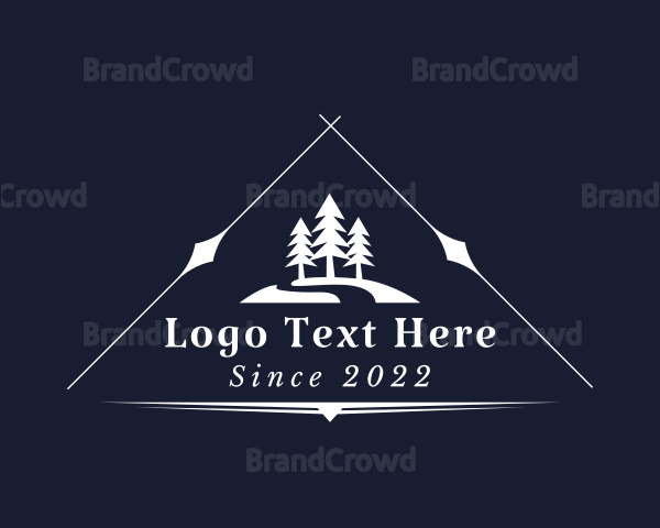 Outdoor Camping Forest Logo