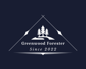 Outdoor Camping Forest logo design