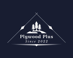 Plywood - Outdoor Camping Forest logo design
