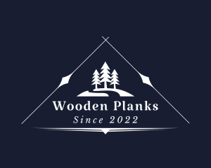 Outdoor Camping Forest logo design