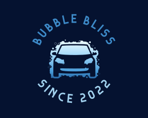 Car Wash Detailing Bubbles logo design