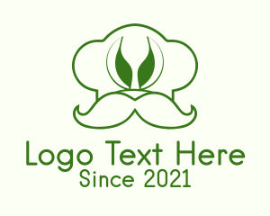 Dinner - Green Chef Hat logo design