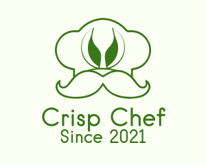 Green Chef Hat  logo design