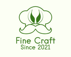 Green Chef Hat  logo design