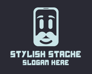 Moustache Mobile App logo design
