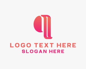 Blogger - Professional Gradient Modern Letter Q logo design