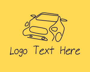 Doodle - Car Repair Line Art logo design