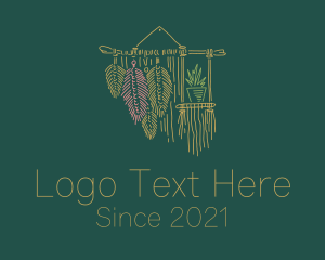 Tapestry - Plant Macrame Home Decor logo design
