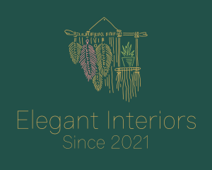 Plant Macrame Home Decor logo design