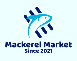 Mackerel - Grilled Tuna Fish logo design