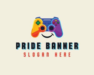 Rainbow Gaming Controller logo design