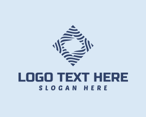 Loop - Water Diamond Wave logo design
