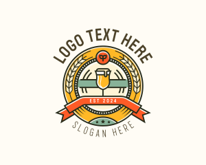 Pub Liquor Beer Logo