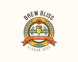 Pub Liquor Beer logo design