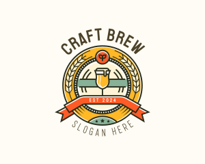 Pub Liquor Beer logo design