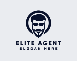 Male Spy Agent logo design