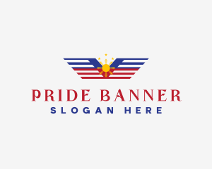 Philippine Wings Flag logo design