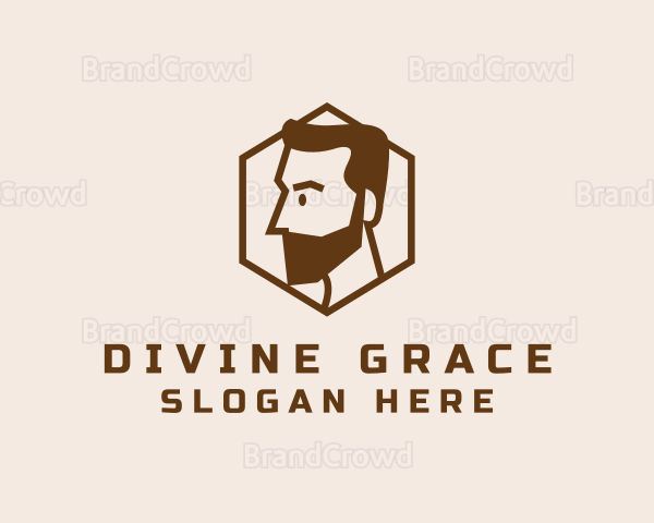 Brown Masculine Head Logo