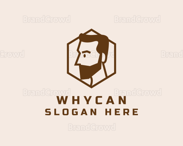 Brown Masculine Head Logo