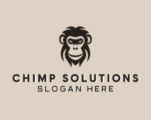 Monkey Wildlife Animal logo design