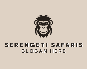 Tanzania - Monkey Wildlife Animal logo design