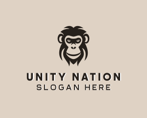 Monkey Wildlife Animal logo design