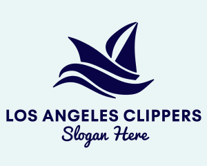 Sailboat Yacht Club Logo