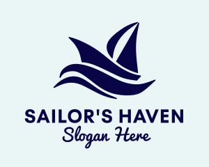 Sailboat Yacht Club logo design