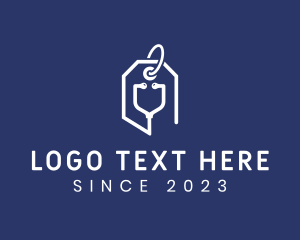 Pod - Stethoscope Price Tag logo design