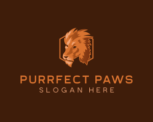 Feline Animal Lion  logo design