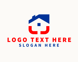 Residential - Home Roof Renovation logo design