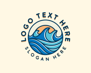 Tide - Sea Surfing Tide logo design