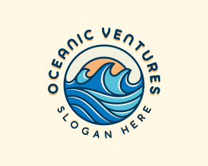 Sea Surfing Tide logo design