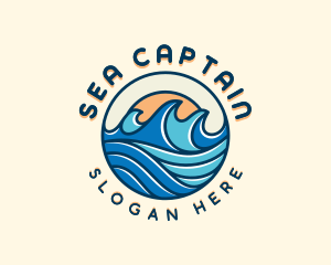 Sea Surfing Tide logo design