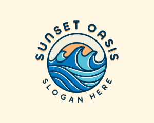 Sea Surfing Tide logo design