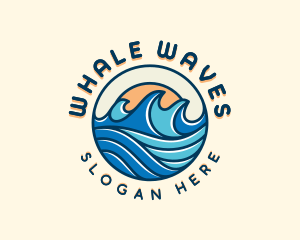 Sea Surfing Tide logo design