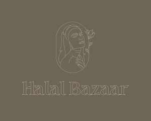 Beautiful Woman Hijab logo design