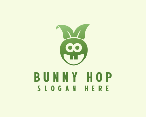 Bunny Rabbit Leaf logo design