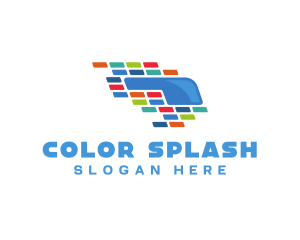 Colorful VR Tiles logo design