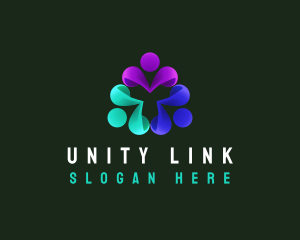 Human Foundation Unity logo design